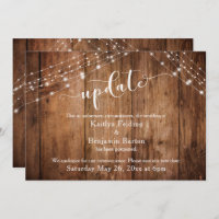 Atualização Adiada de Casamento, Madeira Rústica E