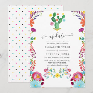 Convite Atualização de casamento de festa floral em aquare