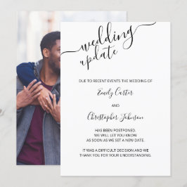 Convite Atualização de Casamento Foto Personalizada Poster