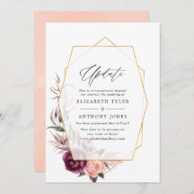 Atualização de Casamento Geométrico com Plum e Blu