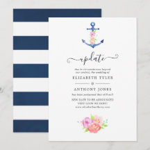 Atualização de Casamento Náutico de Aquarela