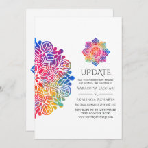 Atualização do casamento índio do Rainbow Mandala