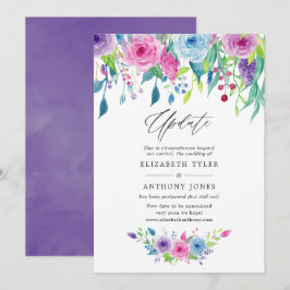 Convite Atualização Floral de Casamento com Combinação de 