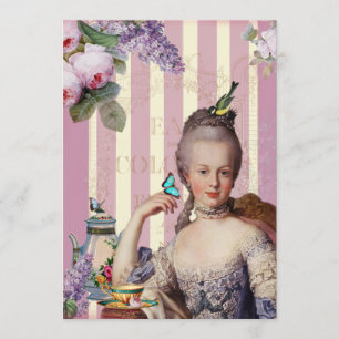 Convite Au pequeno Trianon de Thé - aumentou