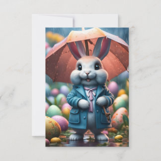 Convite Auch im Regen werden Ostereier versteckt