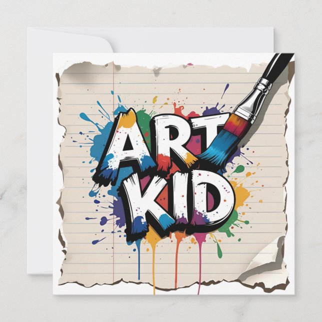Convite Aula de Arte para Rebeldes do Caderno de Desenho e (Frente)