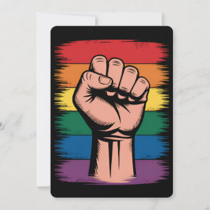Convite Aumentou os direitos de suporte do Rainbow LGBTQ