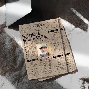 Convite Autenticação 60º aniversário do Cobrir de jornal