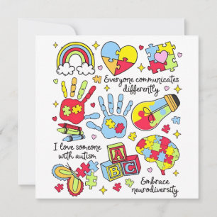 Convite Autismo Sensibilização Adotar Diversidade Neuro In