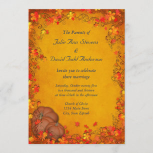 Convite Autumn Bliss Wedding