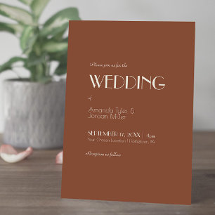 Convite Autumn Boho Deco   Ferrugem Tudo Em Um Casamento