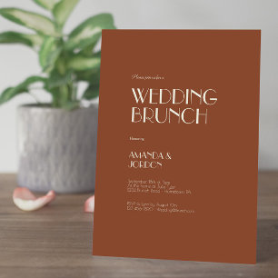 Convite Autumn Boho Deco   Rust Wedch Brunch