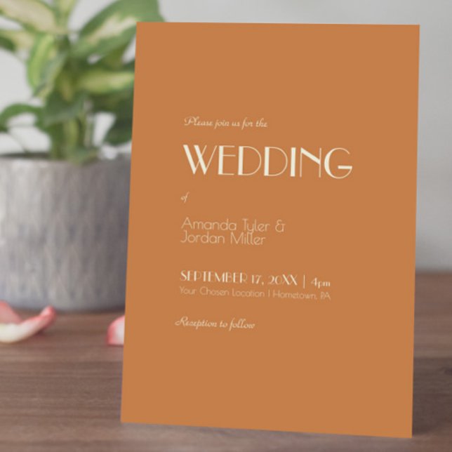 Convite Autumn Boho Deco | Terracotta Wedding (Criador carregado)