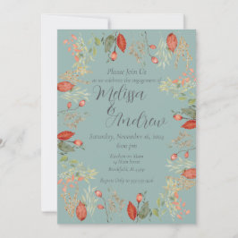 Convite Autumn Botanical Wedding