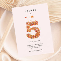 Autumn Fall Floral 5 Aestética de Aniversário