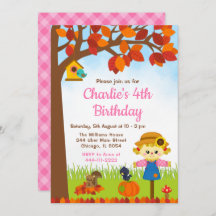 Autumn Fall Girl Sassustador Aniversário