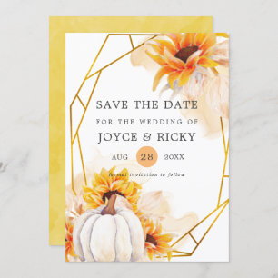 Convite Autumn Fall Pumpkin Salvar O Casamento De Data