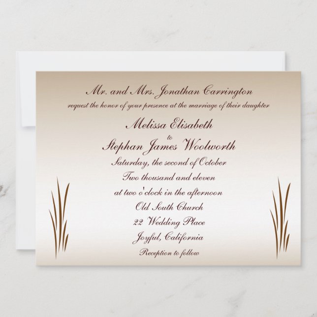 Convite Autumn Harvest Wedding (Frente)