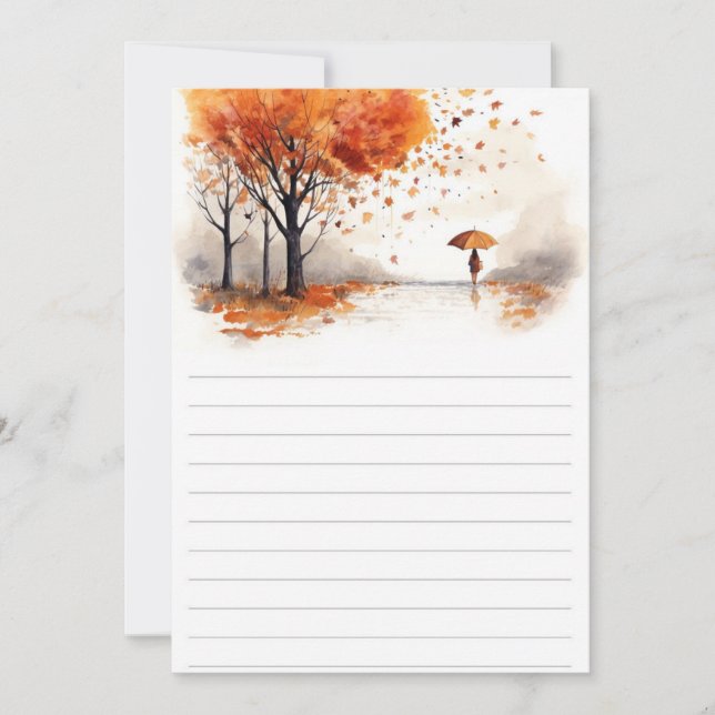Convite Autumn Leaves Hardcover Notebook | Fall Forest Jou (Frente)