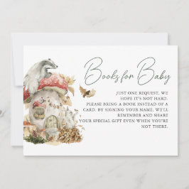 Convite Autumn Mushroom | Pedido de livro florestal