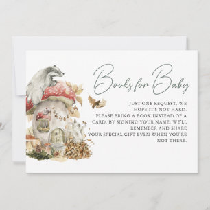 Convite Autumn Mushroom   Pedido de livro florestal