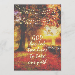 Convite Autumn Nature Path Fall Trees Christian Wedes