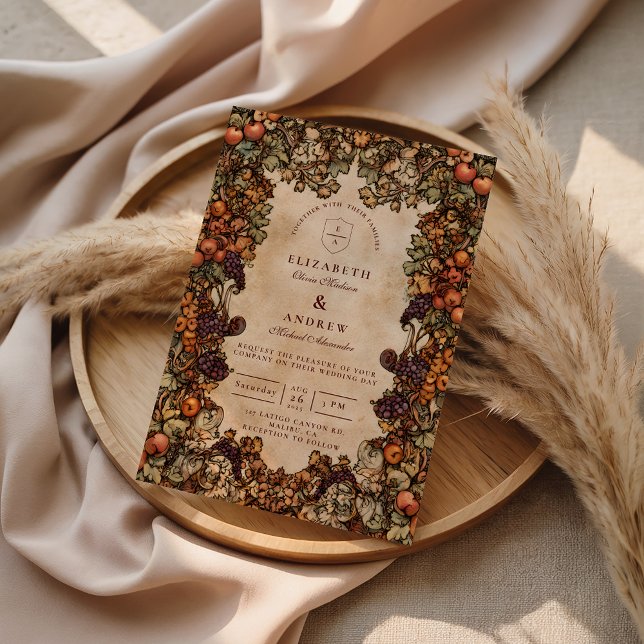 Convite Autumn Orchard Wedding (Criador carregado)