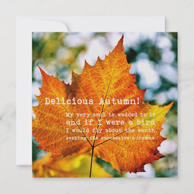 Convite AUTUMN PINTING 5,25 x 5,25 (Frente)