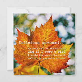 Convite AUTUMN PINTING 5,25 x 5,25