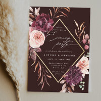 Autumn Romance Wedding Burgundy Noite Party