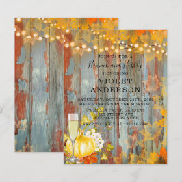 Convite Autumn Rust acende Brunch e Bolsas