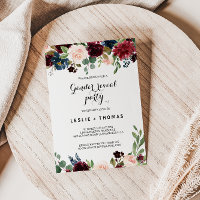 Autumn Rustic Burgundy — Partido Revelador do Gêne