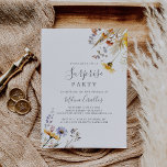 Convite Autumn Sunshine Elegant Wildflower Surprise Party<br><div class="desc">Este convite de festas de surpresa elegante de girassol no outono é perfeito para um aniversário moderno,  aposentadoria ou qualquer festa surpresa. O design apresenta várias cores aquáticas roxas,  violetas,  flores amarelas,  burgundy buds e folhas verdes de azeitona lindamente agrupadas em buquês.</div>