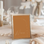 Convite Autumn Terracotta Arch Nine Table Number<br><div class="desc">Projetado para coordenar com a Coleção de Convite Caseiro "Arches Minimalistas". Para alterar os detalhes, clique em "Detalhes". Para mover o texto ou alterar o tamanho, a fonte ou a cor, clique em "Editar usando a Ferramenta de Design". Visualize o link de coleção nesta página para ver todos os itens...</div>