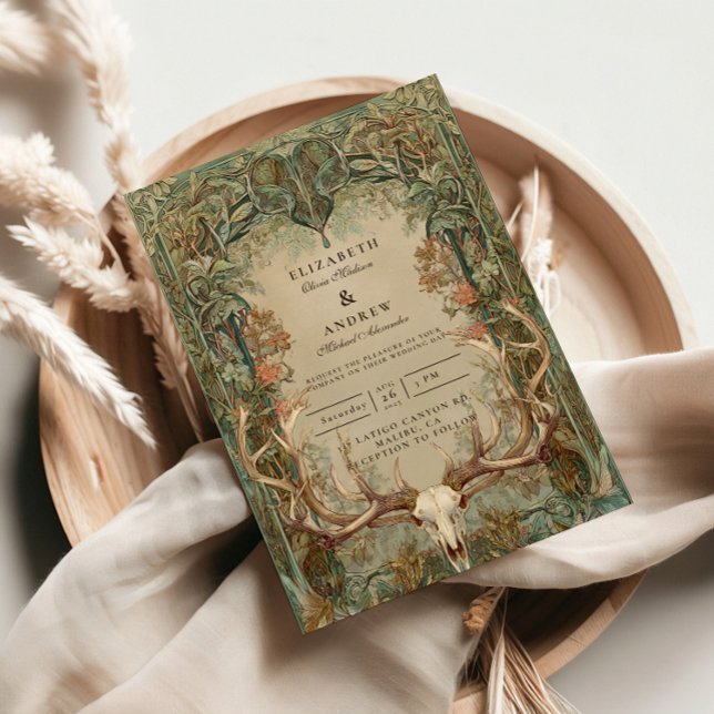 Convite Autumn Woods Rustic Wedding (Criador carregado)