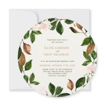 Autumn Wreath com Bonito Blossomas Rosa