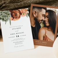 AVA Bohemian Terracotta Floral Succulent Wedding