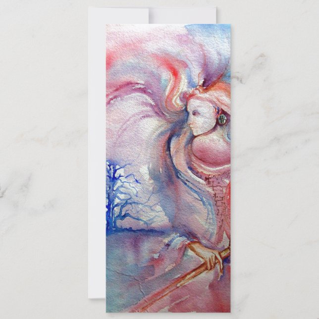 Convite AVALON psicodélico rosa roxo metálico champanhe (Frente)