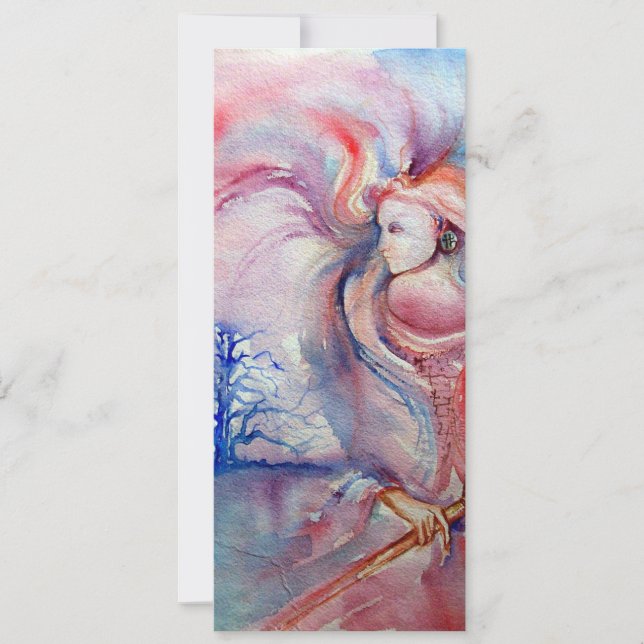 Convite AVALON, rosa suave roxo azul (Frente)