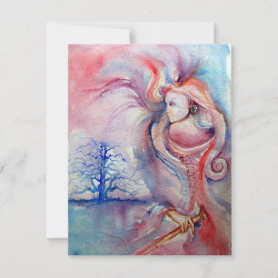 Convite AVALON, rosa suave violeta azul púrpura