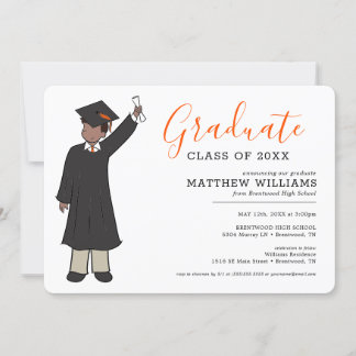 Convite Avatar de Menino Personalizado | Graduação do Segu