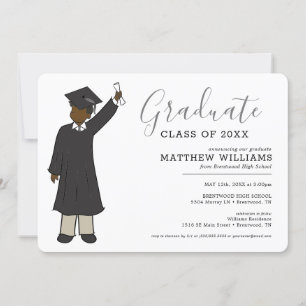 Convite Avatar de Menino Personalizado   Graduação do Segu