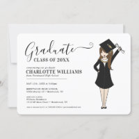 Avatar de Rapariga Personalizável | Graduação do S