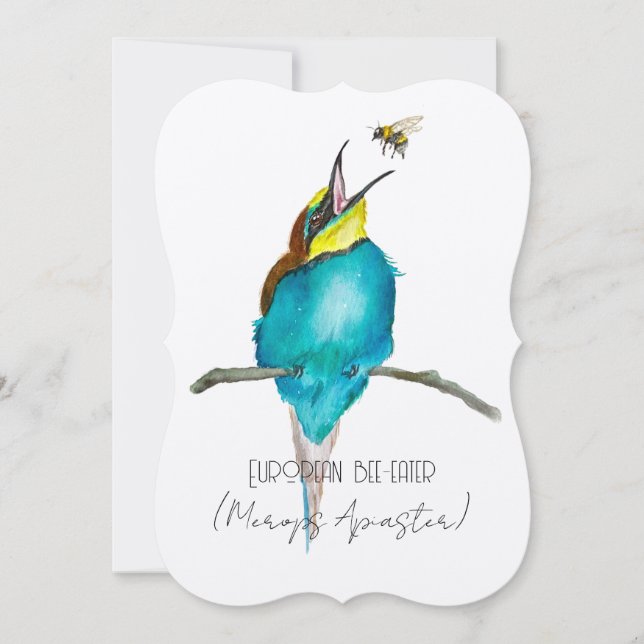 Convite Ave aquosa (apicultura europeia) (Frente)