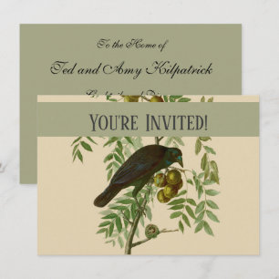 Convite Ave Negra Americana da Audubon