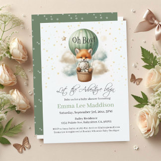 Convite Aventura aguarda a Oh Boy Fox no Balão de Ar Quent