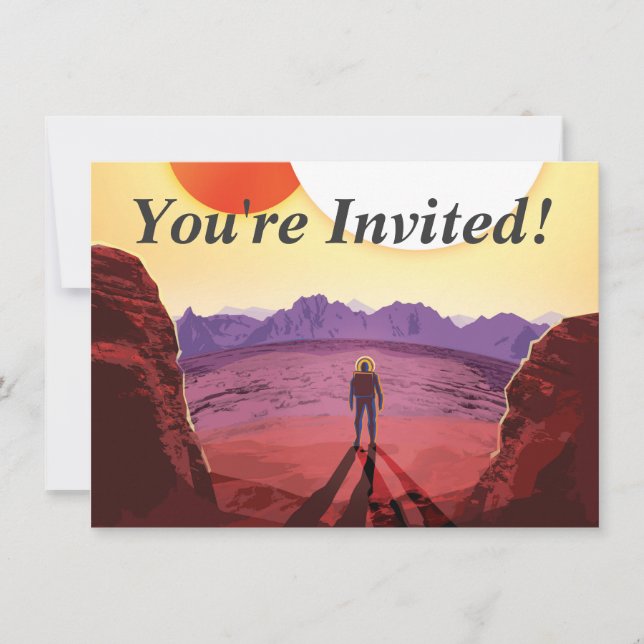 Convite Aventura do Planeta de Destino do Kepler Space Via (Frente)