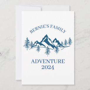 Convite Aventura Familiar Personalizada em Montanhas Natur