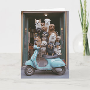 Convite Aventura Vespa Embalada Para Puppy