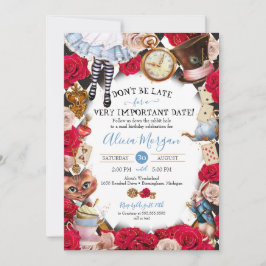 Convite Aventuras no Aniversário do Partido do Tea Mad em 